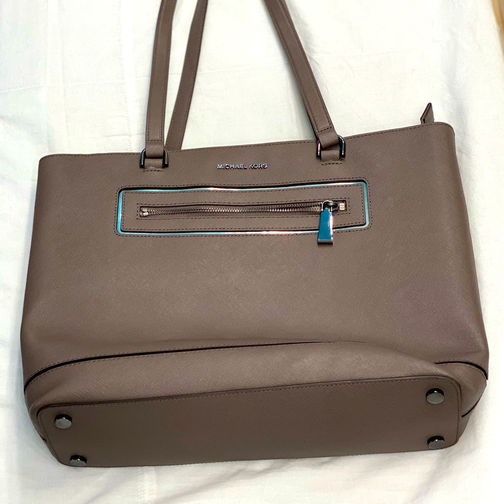 Michael Kors Taupe Medium Tote